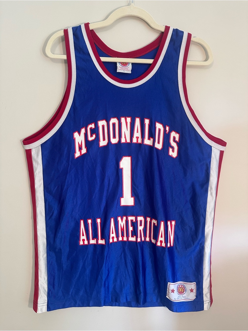 Vintage McDonald's All American Tracy McGrady Jersey #1 Size Large Game Time Pro